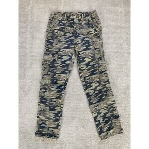 Marrakech Harry Stretch Poplin Cargo Pant Camo Slim Pockets Utility Y2K Size 28